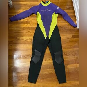 O'Neill adult Purple and Yellow Wetsuit